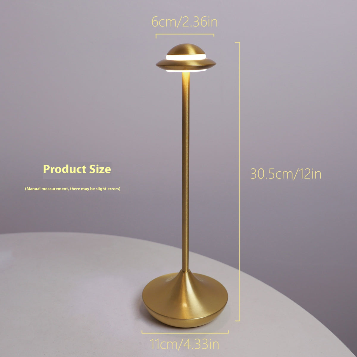 Orbit cordless table lamp dimensions