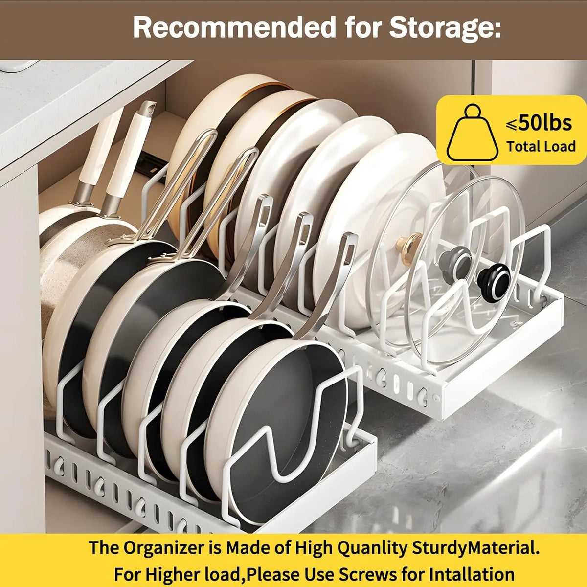 The ClarioFlow Pots & Pans Organizer