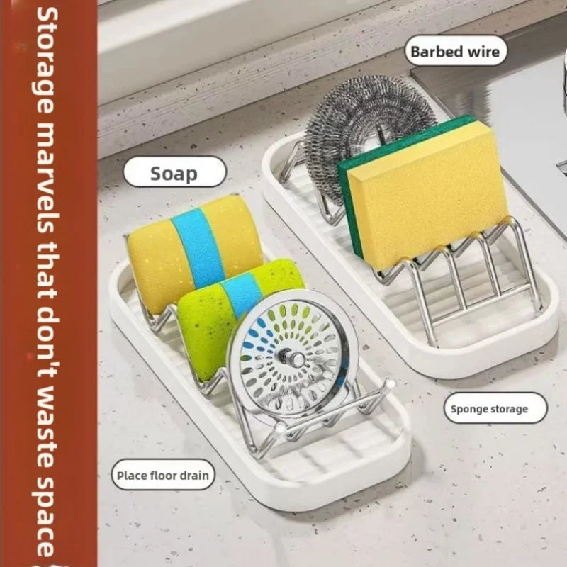 The ClarioClean Countertop Soap & Sponge Holder