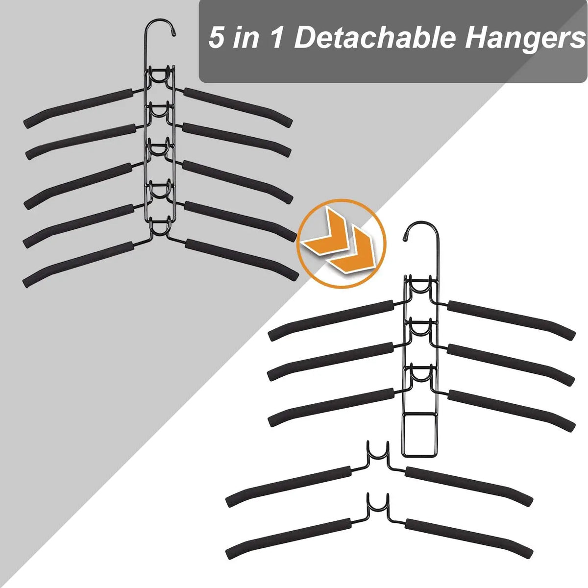 The ClarioSpace Closet Hanger Set