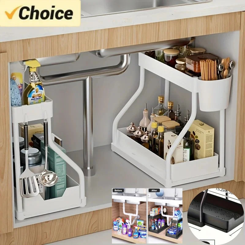 The ClarioSlide Under-Sink Organizer