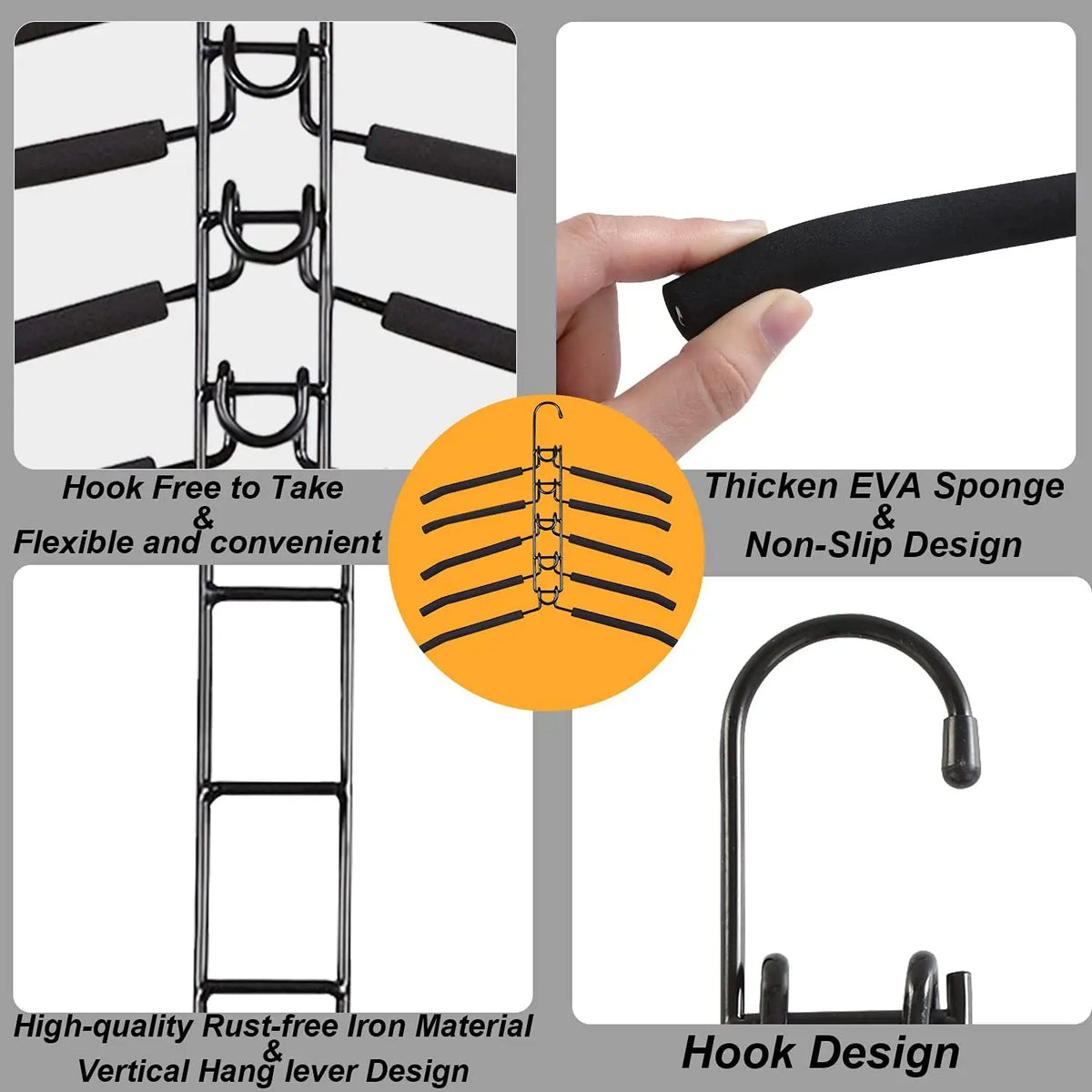 The ClarioSpace Closet Hanger Set
